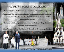 Imposición de medalla de oro de la Hospitalidad a D. Agustin Lorenzo Alfaro.