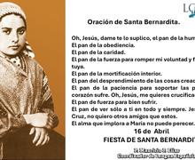 Festividad de Santa Bernardita